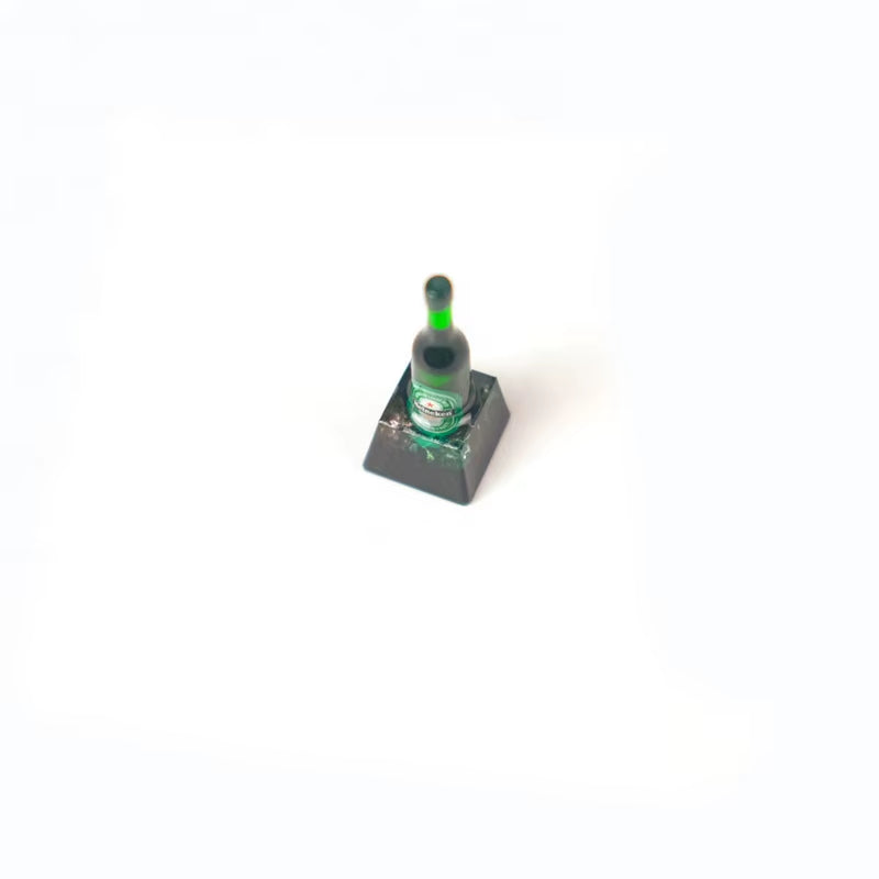 Customized Artisan ESC Resin Keycaps for Mechanical Keyboard 3D Stereoscopic Relief Keycap Bread/Beer Bottle