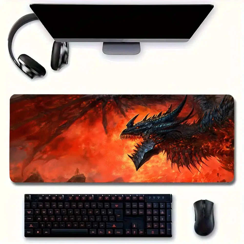 Large Mouse Pad for Home Office Waterproof Desk Pad D-Dungeons D-Dragons Mouse Pad Computer Mouse Pad Keyboard Mouse Pad
