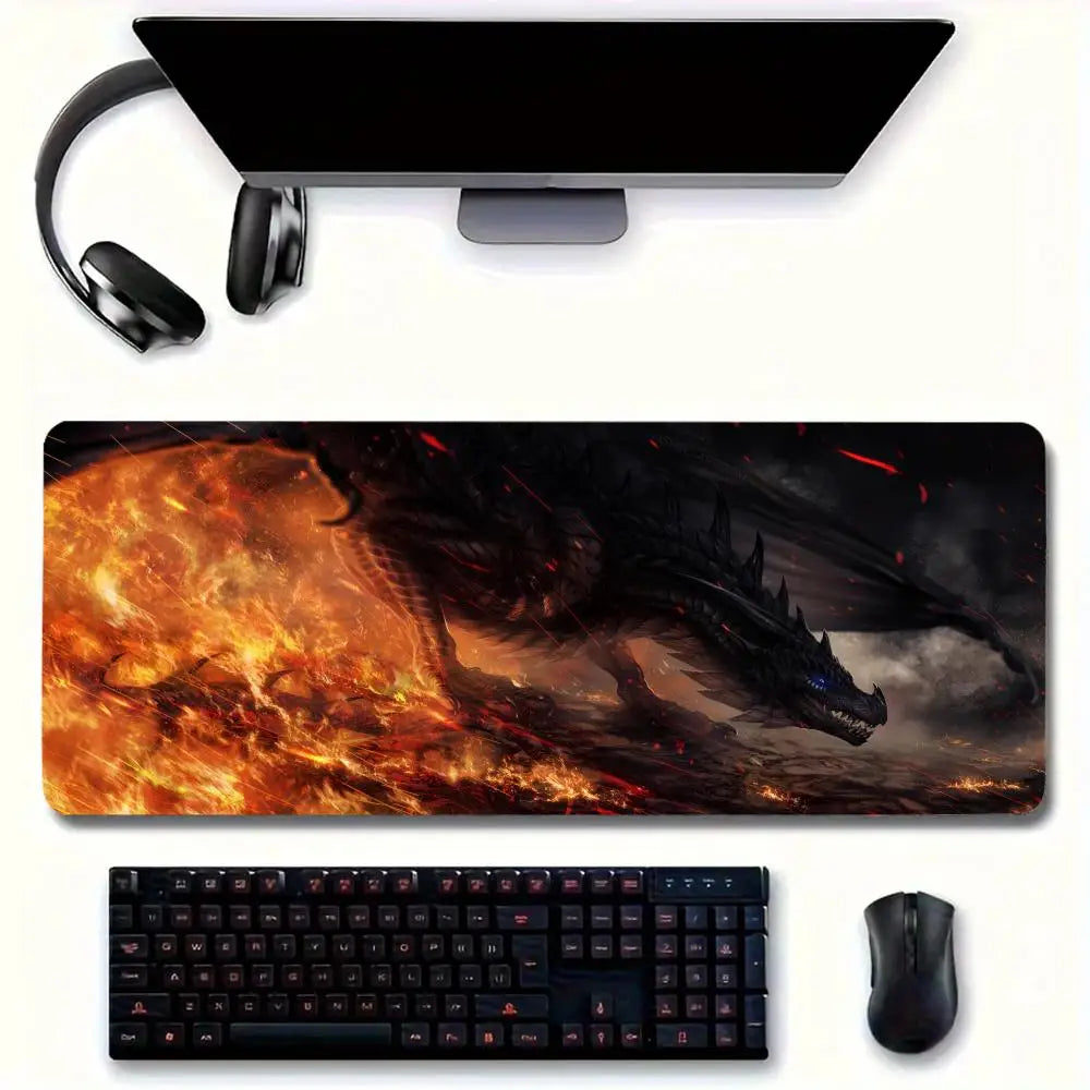 Large Mouse Pad for Home Office Waterproof Desk Pad D-Dungeons D-Dragons Mouse Pad Computer Mouse Pad Keyboard Mouse Pad