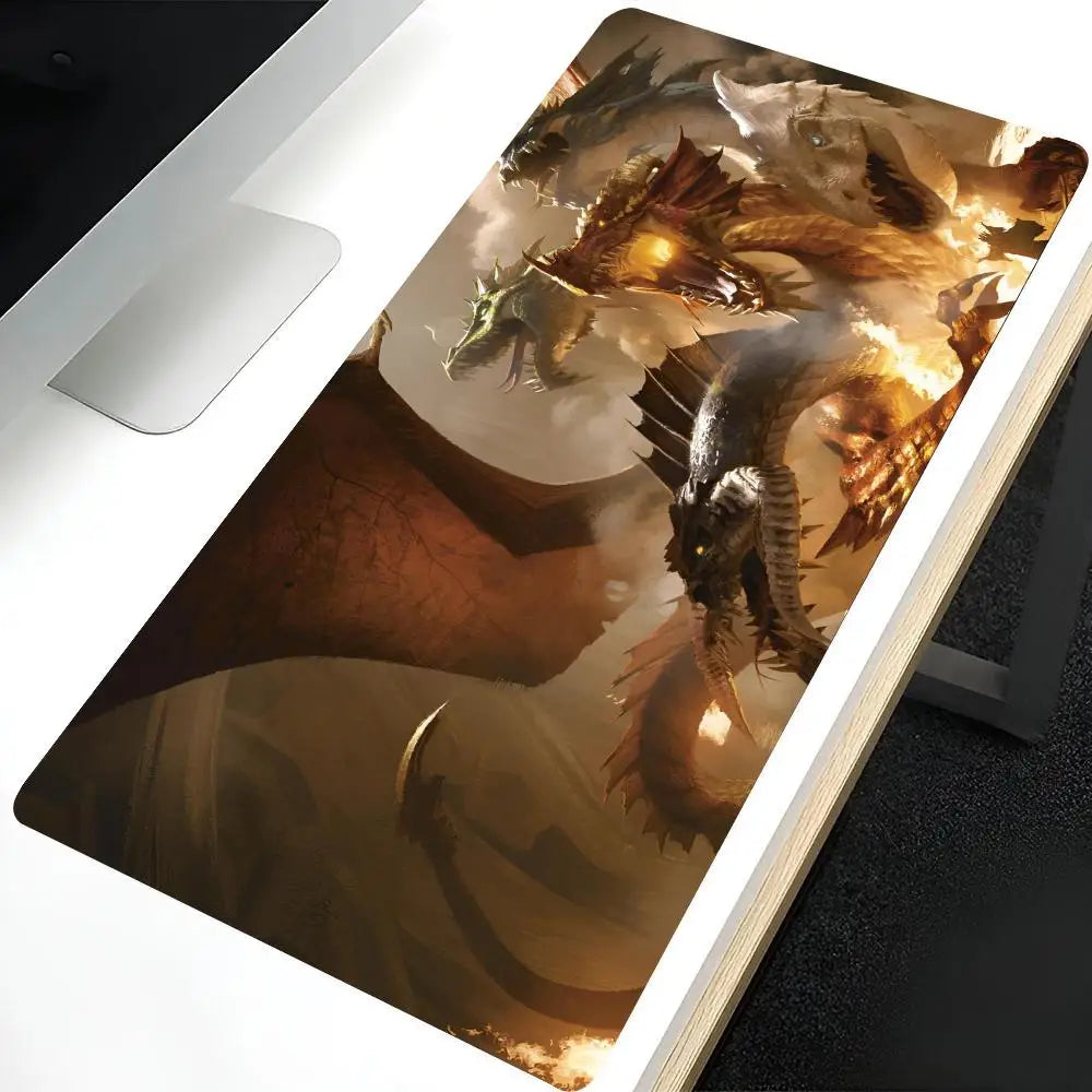Large Mouse Pad for Home Office Waterproof Desk Pad D-Dungeons D-Dragons Mouse Pad Computer Mouse Pad Keyboard Mouse Pad