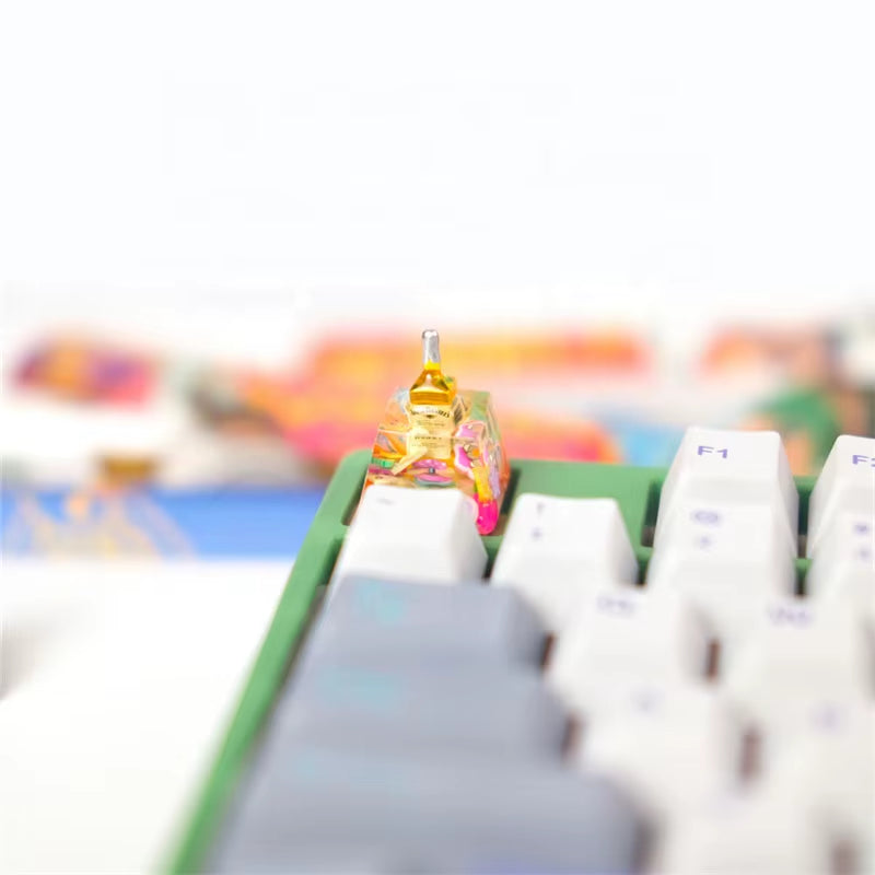 Customized Artisan ESC Resin Keycaps for Mechanical Keyboard 3D Stereoscopic Relief Keycap Bread/Beer Bottle