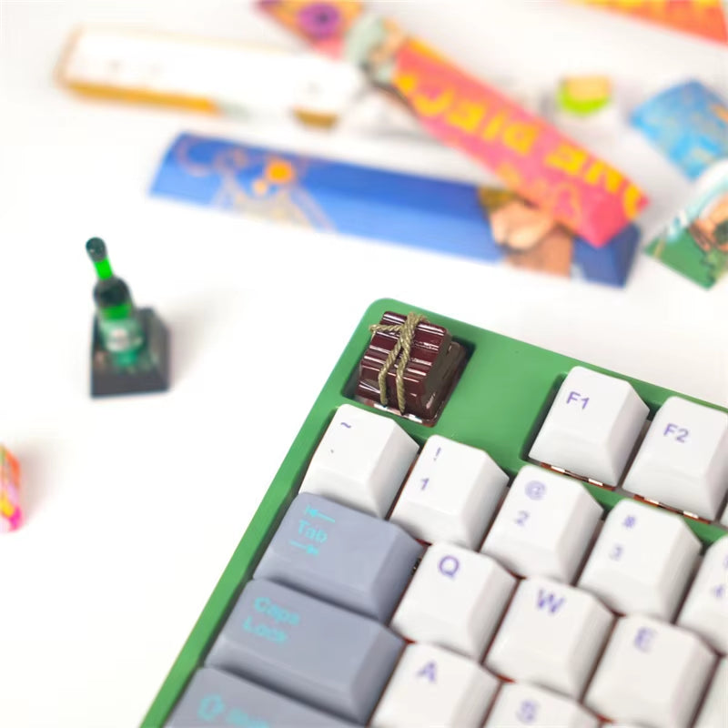 Customized Artisan ESC Resin Keycaps for Mechanical Keyboard 3D Stereoscopic Relief Keycap Bread/Beer Bottle