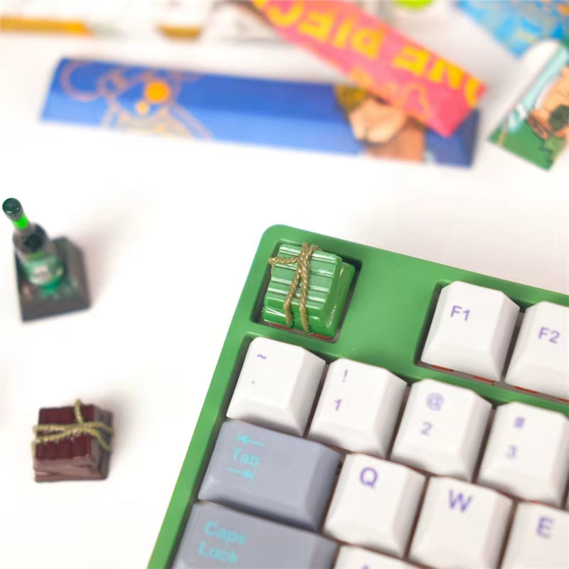 Customized Artisan ESC Resin Keycaps for Mechanical Keyboard 3D Stereoscopic Relief Keycap Bread/Beer Bottle