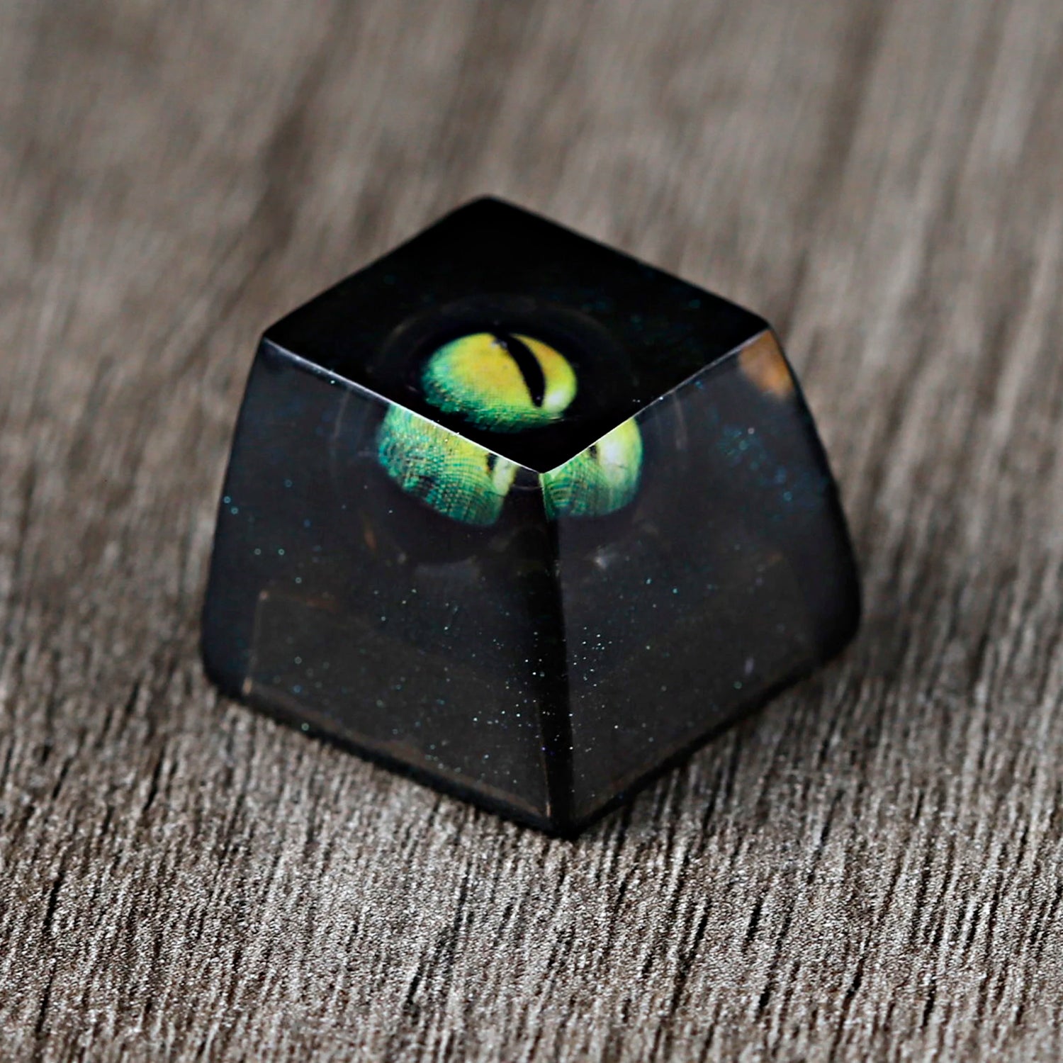 Novelty Artisan Keycap Resin Snow Mountain Shine through Flippable Evil Eye Keycaps for Cherry MX Mechanical Gaming Keyboard
