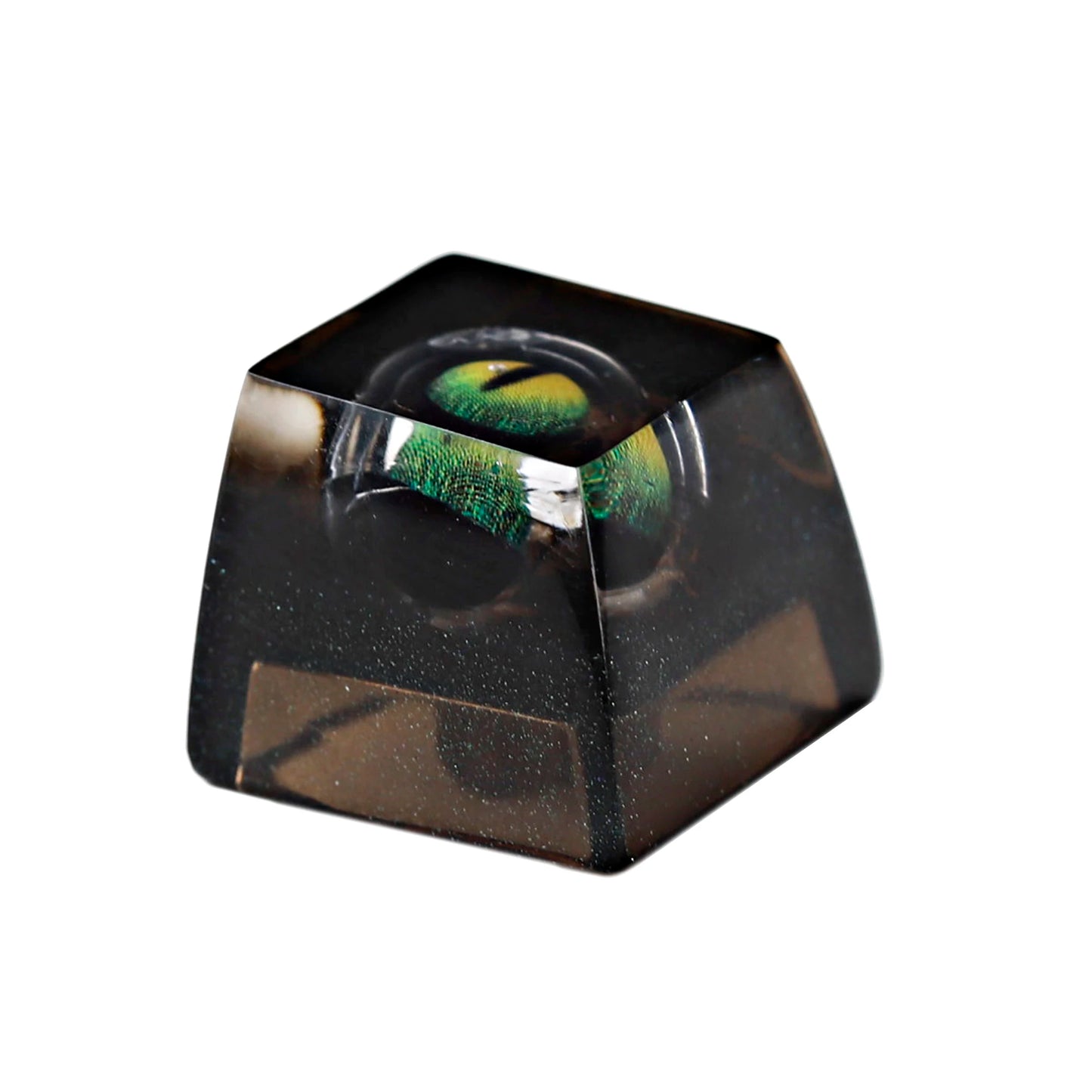Novelty Artisan Keycap Resin Snow Mountain Shine through Flippable Evil Eye Keycaps for Cherry MX Mechanical Gaming Keyboard