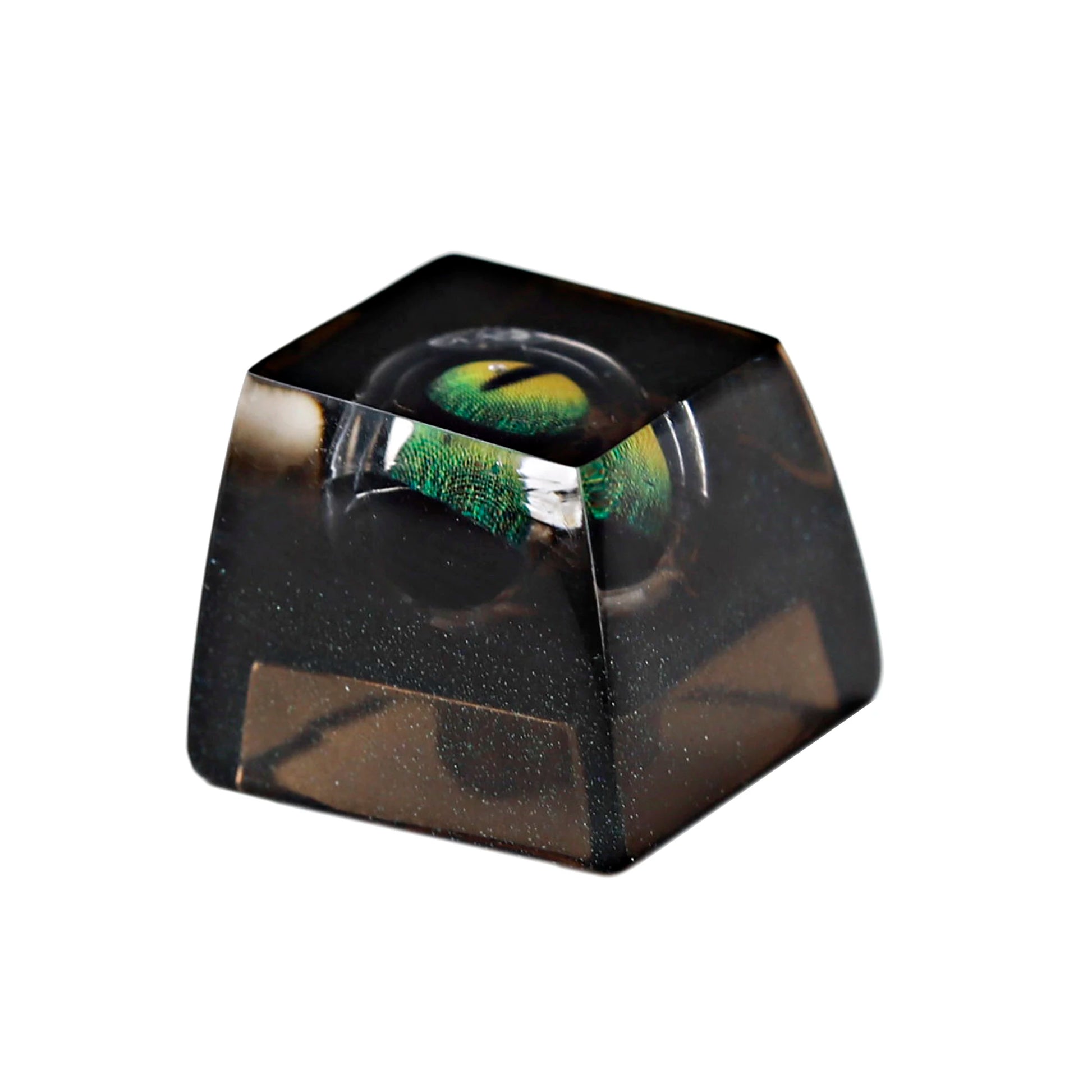 Novelty Artisan Keycap Resin Snow Mountain Shine through Flippable Evil Eye Keycaps for Cherry MX Mechanical Gaming Keyboard